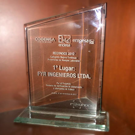 FyR ingenieros Ltda. Premio Reconoce 2012